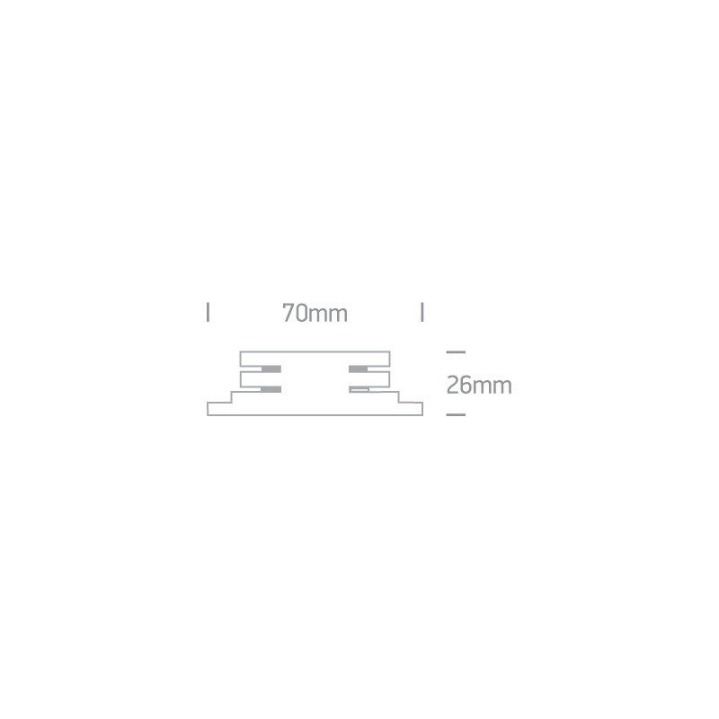 Make Your Light White Concealed Non-Powered Track Connector