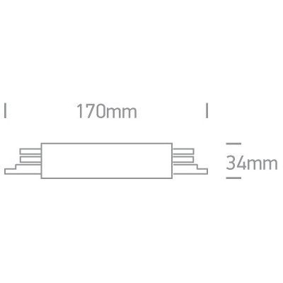 Make Your Light White Powered Straight Track Connector