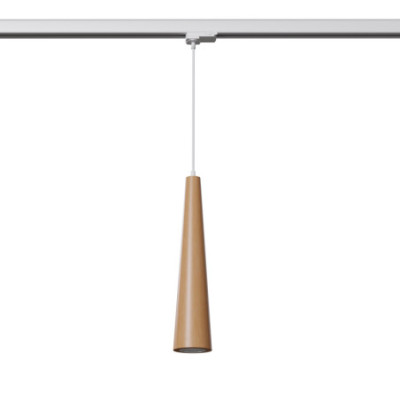 Make Your Light SULA Natural Wood GU10 Track Pendant Light