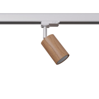 Make Your Light BERG Natural Wood GU10 Track Spotlight