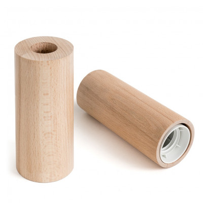Wooden lamp holder type B E27 with large hole
