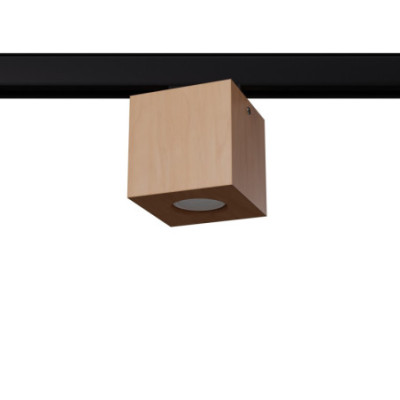 Plafon QUAD naturalne drewno GU10 4000K 7W 530lm Make Your Light