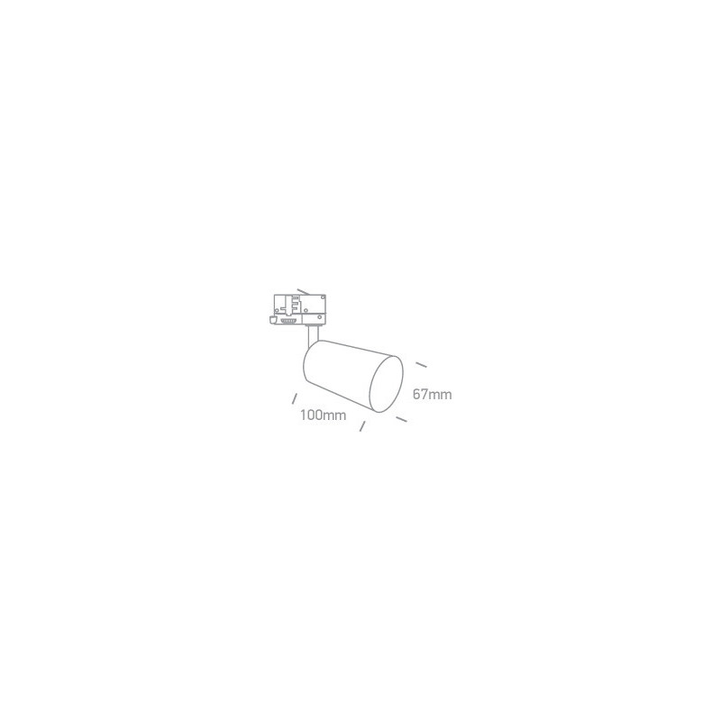 AURA spotlight white GU10 3000K 7W 540lm Make Your Light