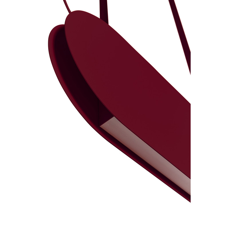 MALUMI A burgundy pendant lamp with integrated LED panel 4000K UMMO