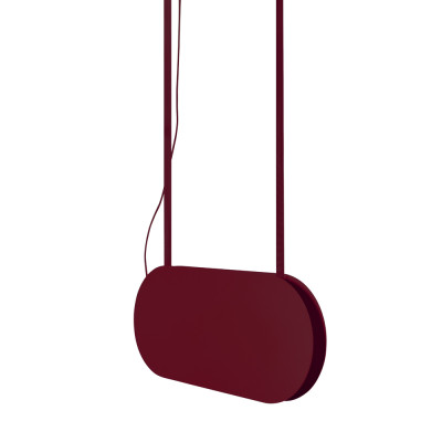 MALUMI A burgundy pendant lamp with integrated LED panel 3000K UMMO