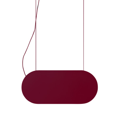 Burgundowa lampa wisząca MALUMI A z wbudowanym panelem LED 3000K UMMO