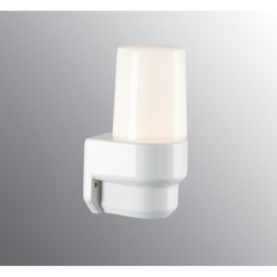 Ifö Electric Classic White E14 Max 40 W IP55 Opal Glass Wall Light