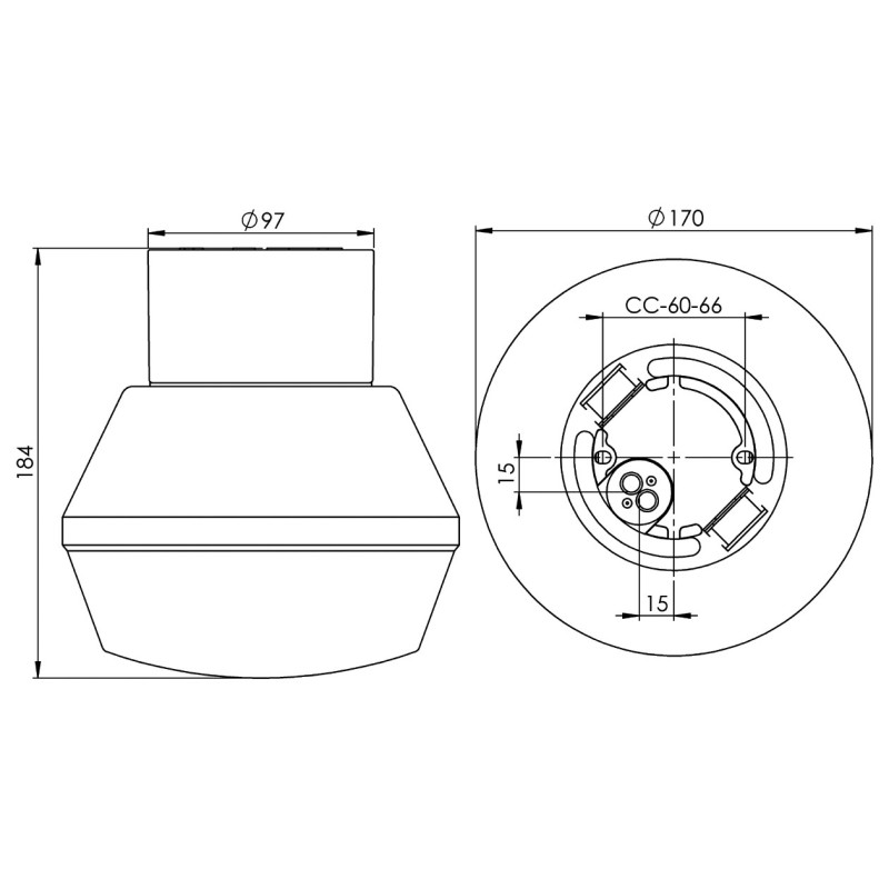 Ifö Electric Classic Ifökupa White E27 Max 75 W IP54 Opal Glass Ceiling/Wall Light