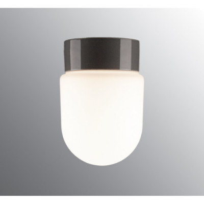 Ifö Electric Contrast Fridhem Grey LED 8 W 3000 K 800 lm IP54 Matt Opal Glass Ceiling/Wall Light