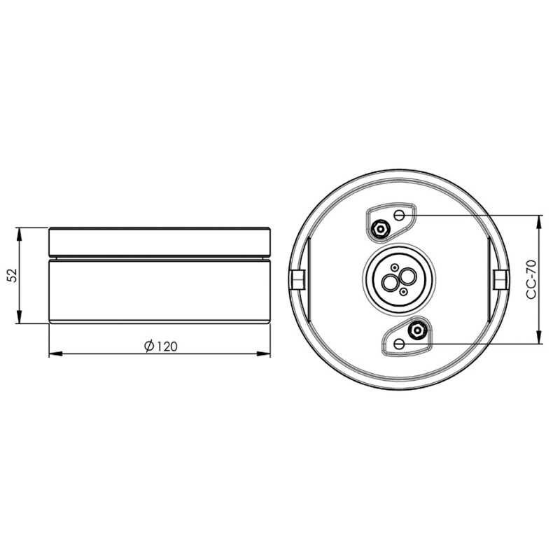 Ifö Electric Cool White GX53 Max 13 W IP23 Ceiling Light