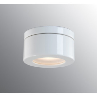 Biała lampa sufitowa, ścienna  Cool GX53 maks. 9W, porcelanowa oprawa IP44 Ifö Electric