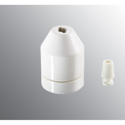 Biała oprawka Klack E27 maks. 60W, porcelanowa oprawa IP20 4szt. Ifö Electric