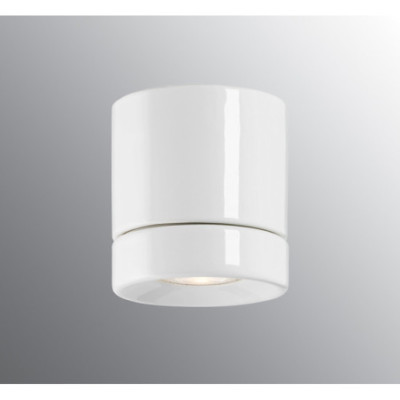 Biały spot Light On Downlight GU10, maks. 50W porcelanowa oprawa IP23 Ifö Electric