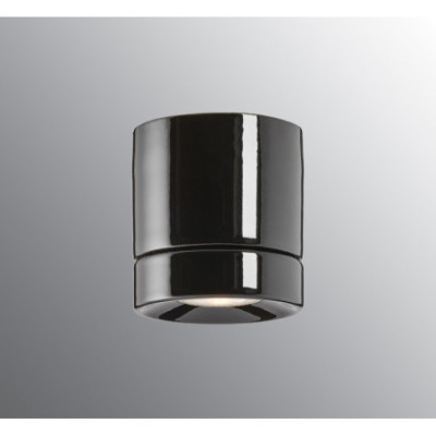 Czarny spot Light On Downlight GU10, maks. 50W porcelanowa oprawa IP23 Ifö Electric