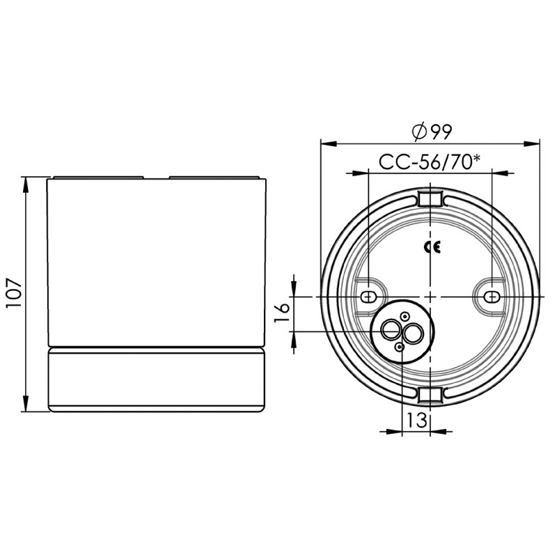 Ifö Electric Light On Downlight Black GU10 Max 50 W IP23 Ceiling Downlight