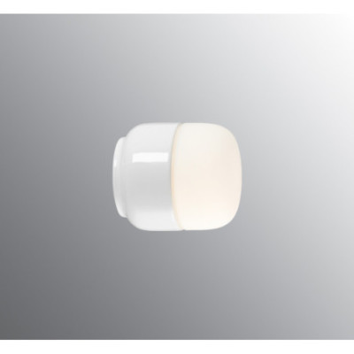 Ifö Electric Ohm 100/110 White G9 Max 20 W IP44 Matt Opal Glass Ceiling/Wall Light