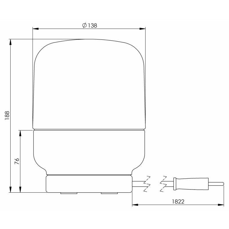 Ifö Electric Ohm Table 140/190 Black E27 Max 40 W IP20 Matt Opal Glass Table Lamp