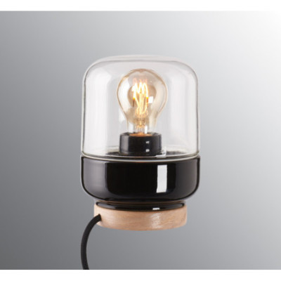 Ifö Electric Ohm Table 140/190 Black E27 Max 40 W IP20 Clear Glass Table Lamp