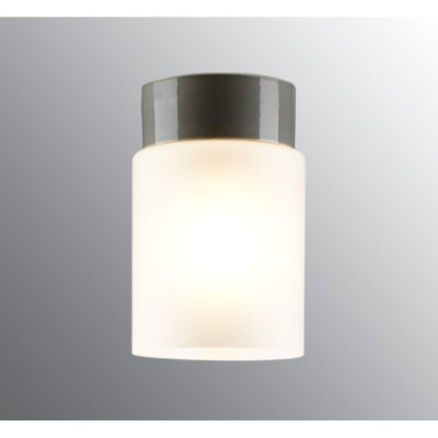 Ifö Electric Open Tina Grey E27 Max 75 W IP21 Matt Opal Glass Ceiling Light