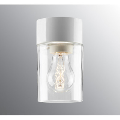 Ifö Electric Opus 100/175 White E27 Max 75 W IP44 Clear Glass Ceiling/Wall Light
