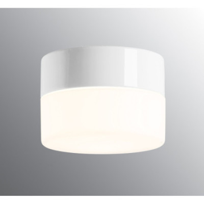 Ifö Electric Opus 140/100 White LED 10 W 3000 K 1000 lm IP44 Matt Opal Glass Ceiling/Wall Light
