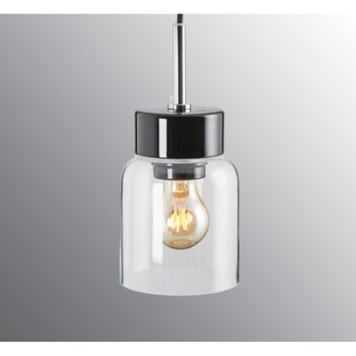Ifö Electric Smycka Tova Black E27 Max 15 W LED IP20 Clear Glass Pendant Light
