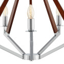 NEZ 5 Pendant Lamp Chandelier Chrome / Nut