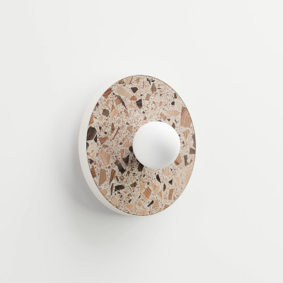 KASPA LEGRA Cream G9 Max 1 × 9 W LED IP44 Opal Glass Round Wall Light