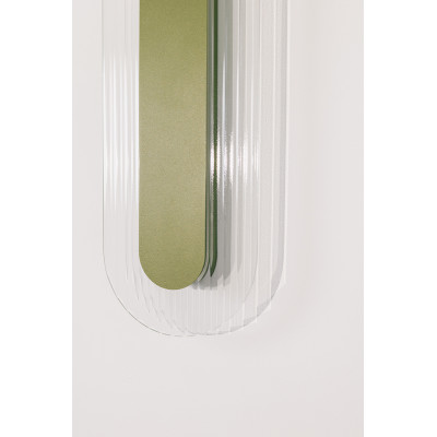 Burgundy RIFLO W B wall lamp with a grooved shade 3000K UMMO