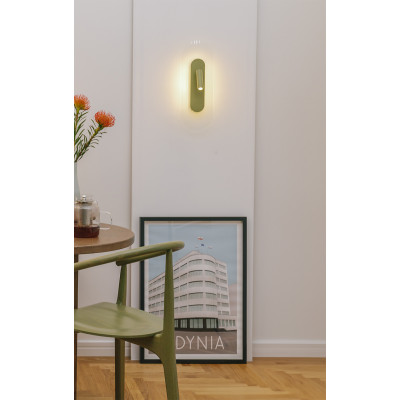 Burgundowa lampa ścienna RIFLO W D z regulowanymi spotami i ryflowanym kloszem 3000K UMMO