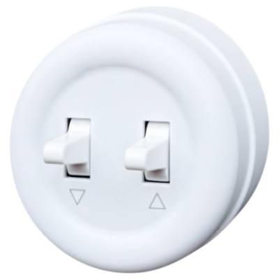 Alkri Loftica White Surface Shutter Switch