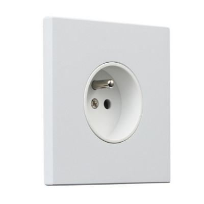 Alkri Togglica Matt White Flush French Socket