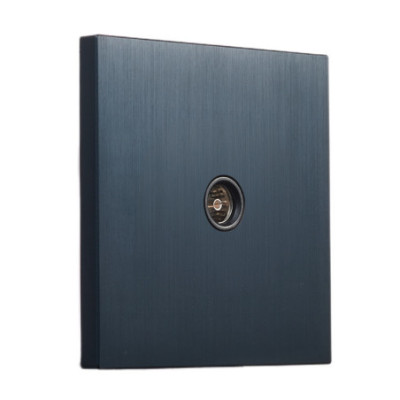 Alkri Togglica Brushed Navy Flush TV Socket