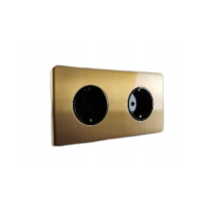 Alkri Togglica EU Patina Flush Double Schuko Socket