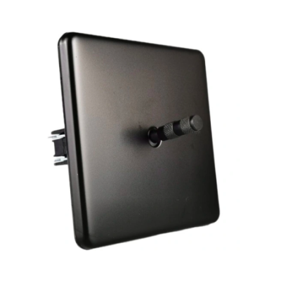 Alkri Togglica EU Matt Black Flush Single Universal Switch