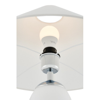 Rea Standing Lamp White / Chrome / White