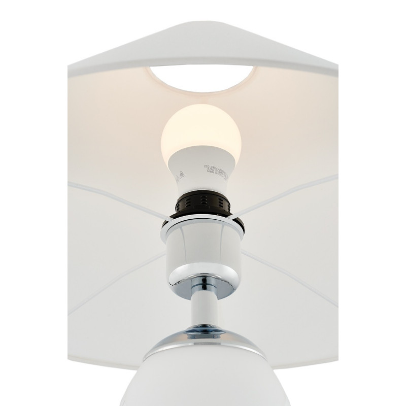 Rea Standing Lamp White / Chrome / White