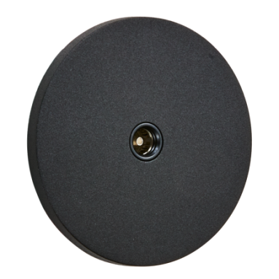 Alkri Togglica Matt Black Round Flush TV Socket