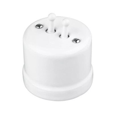 Alkri Antica Toogle White Surface Momentary Shutter Switch