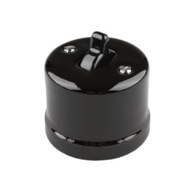 Alkri Antica Old Black Surface Single Two-Way Switch