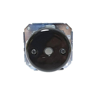 Alkri Antica Black Flush-Mounted Cable Outlet Plate