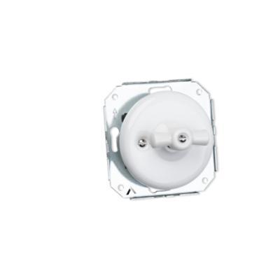 Alkri Antica White Flush-Mounted Bell Push Button