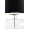 Sawa Standing Lamp Transparent / Chrome / Black Lampshade