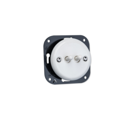 Alkri Antica Toogle White Flush-Mounted Momentary Shutter Switch