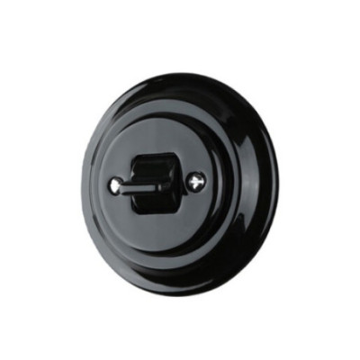 Alkri Antica Old Black Flush-Mounted Intermediate Switch