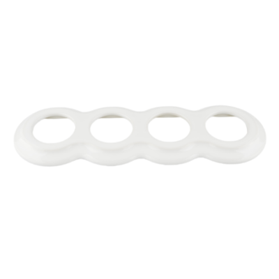 Alkri Antica White Flush-Mounted Four-Gang Frame