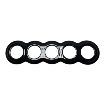 Alkri Antica Black Flush-Mounted Five-Gang Frame