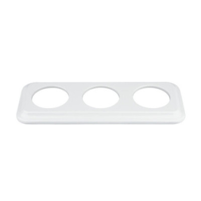 Alkri Antica White Flush-Mounted Square Triple Frame