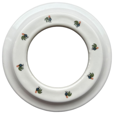 Alkri Antica Folk White With Decoration Flush-Mounted Round Frame Łowicz Roosters 8