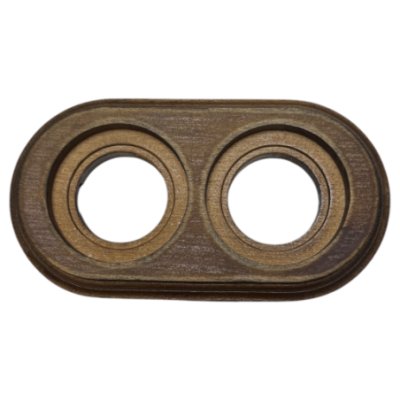 Alkri Antica Rustic Wood Surface-Mounted Double Frame